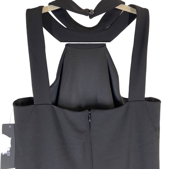 Bebe Black Choker Neck Jumpsuit New W/Tags - Picture 6 of 10